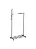 relaxdays Garderobe in Schwarz - (B)80 x (H)165 x (T)44 cm