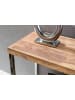 FineBuy Konsolentisch in Beige / Akazie / 45x120x77