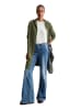 Marc O'Polo DENIM Long-Cardigan mit Kapuze relaxed in Medium Green Melange