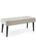 tectake Sitzbank gepolstert, Belastbarkeit 220 kg, 95 x 38 x 45 cm