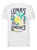 Petrol Industries T-Shirt mit Rückenprint CosmosAzul in Weiß