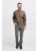 FQ1924 Rundhalspullover FQWilliam 21900559 Cooler Sweatshirtpullover mit Stickerei in Braun