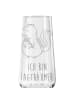 Mr. & Mrs. Panda Champagnerglas Stinktier Blume mit Spruch in Transparent