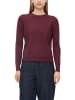s.Oliver Strickpullover in aubergine - 0001