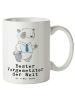 Mr. & Mrs. Panda XL Tasse Panda Bester Vorgesetzter der Welt mit... in Weiß