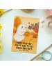 Mr. & Mrs. Panda Postkarte Gespenst Kaffee Design mit Spruch in Weiß