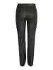 Noisy may Slim Fit Straight Leg Pants PU Coated NMMONI in Schwarz-2