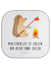 Mr. & Mrs. Panda Tassenuntersetzer Igel Grillen mit Spruch in Weiß