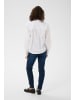 Kaffe Langarm - Hemd KAgiulia Baggy fit in Optical White W. Pink Hearts