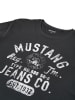 Mustang T-Shirt Basic Print Tee in Schwarz