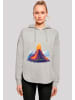 F4NT4STIC Oversized Hoodie Vulkanausbruch in grau