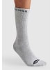 SMILODOX Unisex Tennissocken 3er Pack in Schwarz / Grau / Weiß