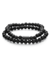 True Rebels Set (Armbänder 2er) aus Edelstahl Lavastein in retro