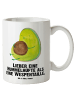 Mr. & Mrs. Panda Tasse Avocado Pfeifen mit Spruch in Weiß