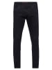Rusty Neal Black Denim Jeans Hose "MELVIN" Slim Fit Cotton-Stretch in Black Denim