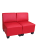 MCW Modular 2-Sitzer Sofa Moncalieri, Rot, ohne Armlehnen