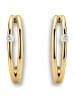 ONE ELEMENT  Zirkonia Ohrringe   Ohrstecker aus 333 Gelbgold in gold