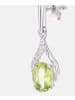 Diamant L'éternel Ohrringe aus 375 Weißgold mit 1.05 Karat Diamant mit Peridot