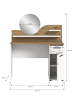 xonox.home Schminktisch in weiß/weiß - (B) 110 x (H) 135 x (T) 46