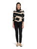Betty Barclay Strickpullover mit Jacquard in Black-Beige