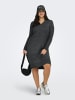 ONLY Carmakoma Strickkleid in Medium Grey Melange