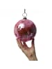 SATISFIRE Spiegelkugel Mirrorball Discokugel D: 15cm in rosa