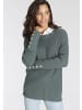 Laura Scott Strickpullover in blaugrau-melange
