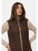 Camel Active Winddichte Weste mit zwei Innentaschen in Braun
