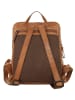 SPIKES & SPARROW Rucksack echt Leder in cognac