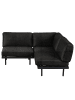 home24 Outdoor-Ecksofa Modica Typ C in Schwarz