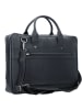 Plevier Navigator Aktentasche Leder 44 cm Laptopfach in schwarz