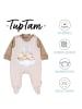 TupTam Baby Unisex Strampler-Set mit Aufdruck Spruch 2-tlg in beige/braun