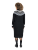 Ulla Popken Strickkleid in schwarz