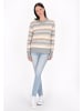 usha BLUE LABEL Women Sweater in Grey Striped