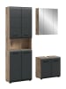 ebuy24 Badmöbelset Ice (3-teilig) Schwarz 135 x 30 cm