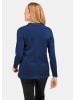 GOLDNER Glattstrickpullover mit Hemdkragen in marine