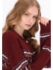 DreiMaster Women Cardigan in burgundy