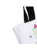 Mr. & Mrs. Panda Shopper Hase Sitzen mit Spruch in Weiß