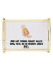 Mr. & Mrs. Panda Dekotablett Otter Kind mit Spruch in Grau Pastell