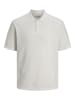 Jack & Jones Gestricktes Polo in Cloud Dancer