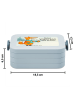 Mr. & Mrs. Panda Lunchbox Fuchs Keks Design mit Spruch in Blau Pastell