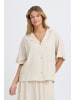 Fransa Kurzarm-Bluse FRJETT Relaxed fit in UNDYED UNBLEACHED