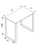 VCM  Holz Bartisch Stehtisch Tisch Tresen Xona 138x80 cm in Silber / Sonoma-Eiche
