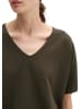 Marc O'Polo Kurzarm-Pullover loose in Mossy Earth