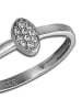 GoldDream 333 Weißgold - 8 Karat Damen Ringe Oval Fingerring  56 (17,8)