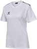 Hummel T-Shirt "Hmlauthentic Co T-Shirt S/S Woman" in Weiß