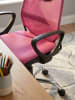 KADIMA DESIGN Jugenddrehstuhl DAVOS Nylon, ergonomisch, höhenverstellbar, max. 60 kg in Rosa