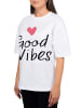 Reichstadt Reichstadt Oversized T-Shirt Damen  24RSW057 Positive Pulse S