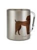 Mr. & Mrs. Panda Kaffeebecher Hund Dogge ohne Spruch in Silber