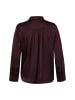 Marie Lund Satinbluse Mandy in aubergine